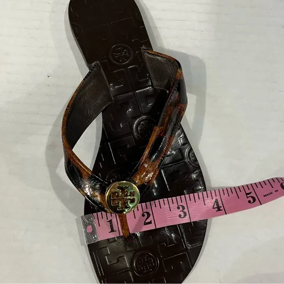 Tory Burch Brown and Orange Sandals