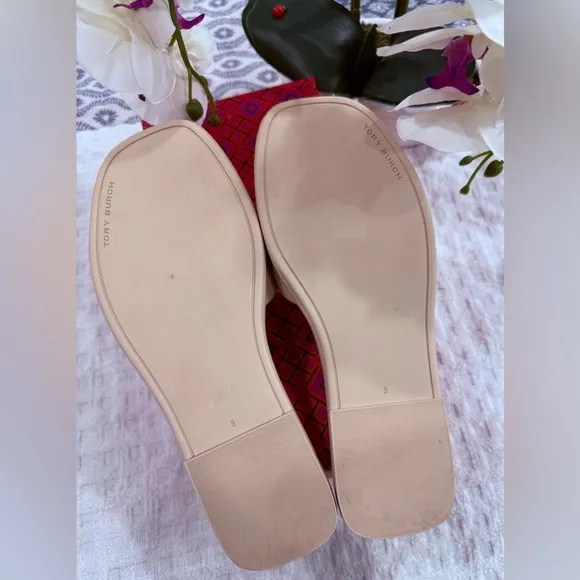 Tory Burch Double T Sports Slide Sandals, size 8, New with Box