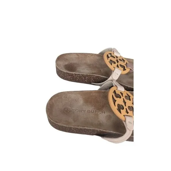 Tory Burch Miller Cloud Sandal Leather Milti/Cork Womens Size 8