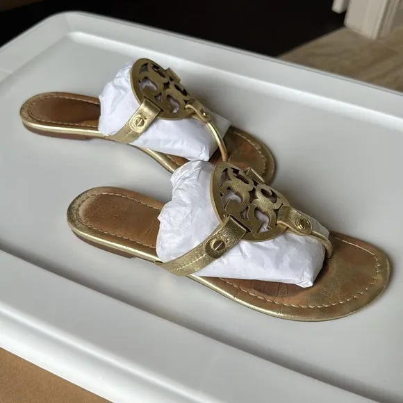 Tory Burch Miller Sandal spark gold spring summer resort beach