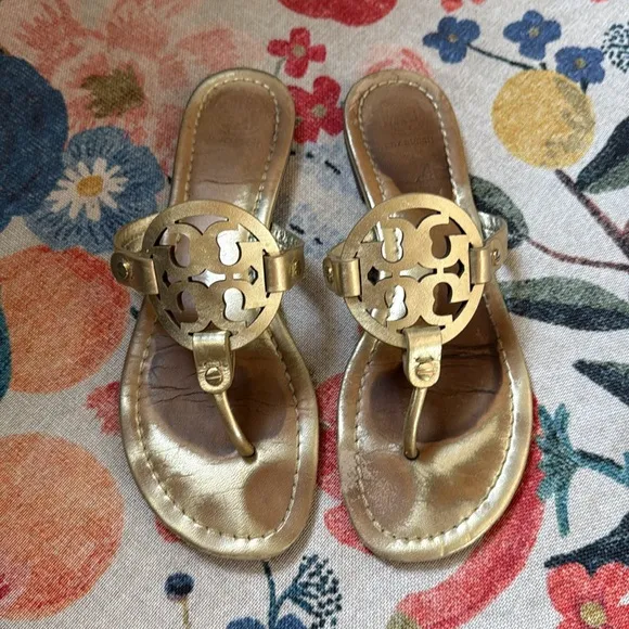 Tory Burch Miller Sandal spark gold spring summer resort beach