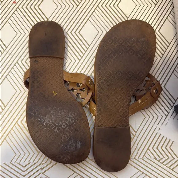 Tory Burch Miller Tan/Brown Sandals - size 7