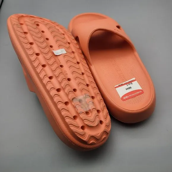 Tory Burch Shower sandals slide EVA Coral pink flip flops Shoes sz 8-9 new