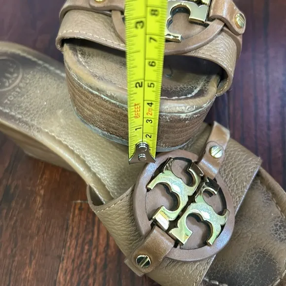 Tory Burch Tan Wedge Sandals