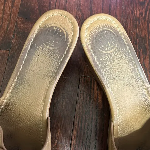 Tory Burch Tan Wedge Sandals