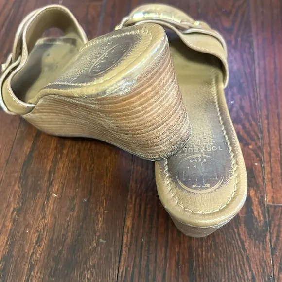 Tory Burch Tan Wedge Sandals