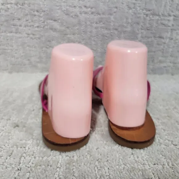 Tory Burch Thora Women's Size US 8M Fuchsia Patent Leather Thong Slip On Sandals
