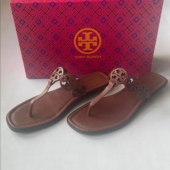 Tory Burch Tiny Miller Thong Calf Leather Sandals