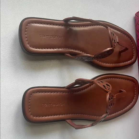 Tory Burch Tiny Miller Thong Calf Leather Sandals