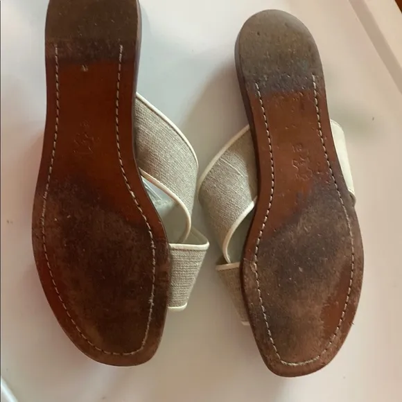 Tory Burch Women's Tan and Cream Sandals
