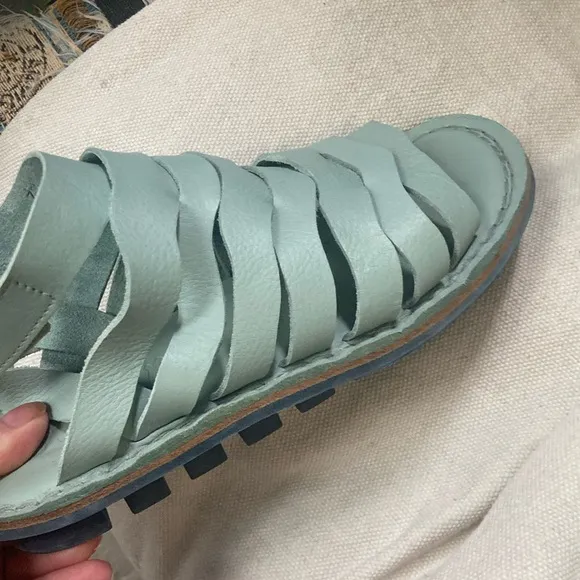 Trippen strappy sandals in mint