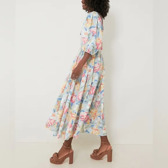 Tuckernuck Laura Ashley x Batsheva Tulips Fells Midi Dress