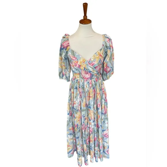Tuckernuck Laura Ashley x Batsheva Tulips Fells Midi Dress