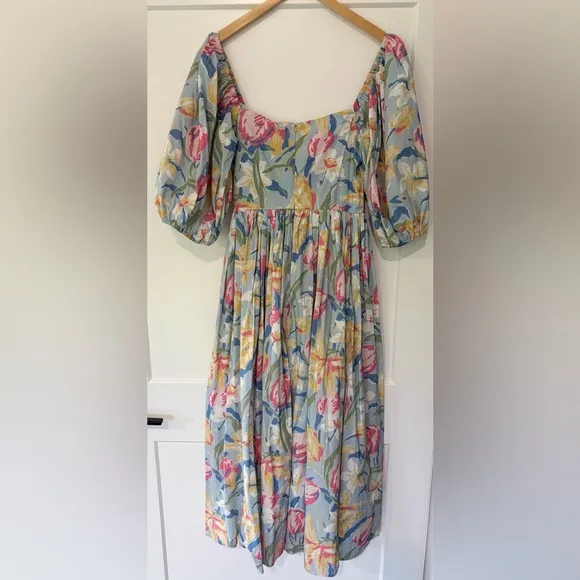 Tuckernuck Laura Ashley x Batsheva Tulips Fells Midi Dress
