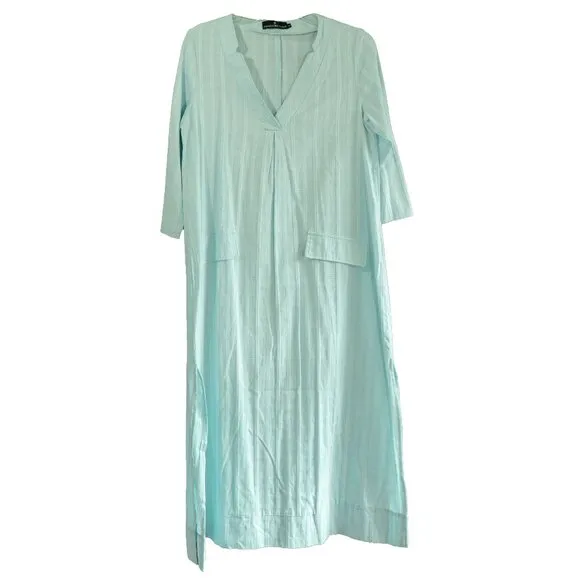 Tuckernuck Light Blue Carolina Caftan Pomander Place Pastel Blue Maxi Dress