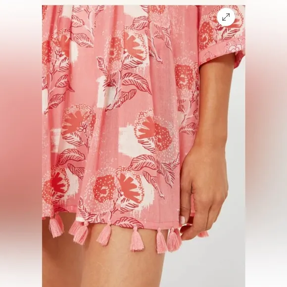 Tuckernuck RO’S GARDEN Dress Seychelles Beach Cover Up in Pink Denmark