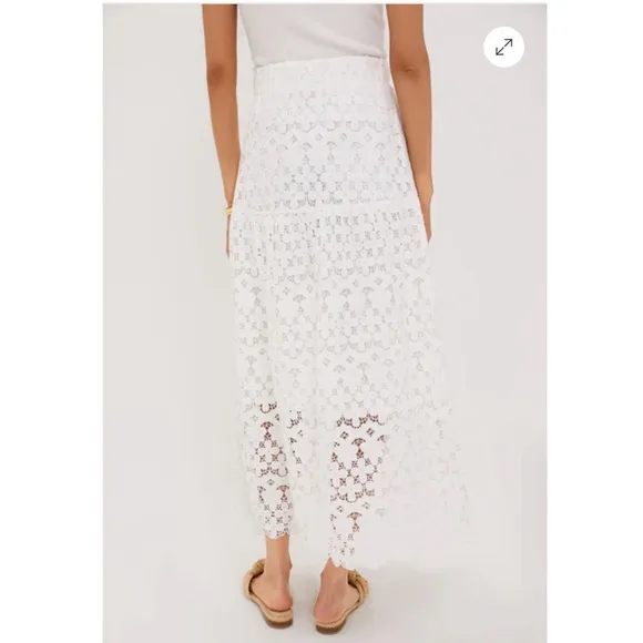 TUCKERNUCK White Lace Cassia Skirt Size XS