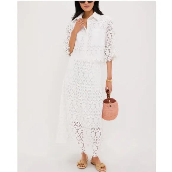 TUCKERNUCK White Lace Cassia Skirt Size XS