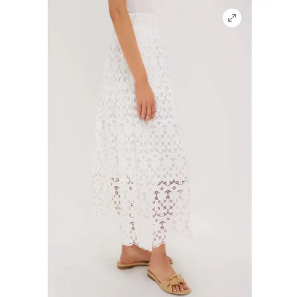 TUCKERNUCK White Lace Cassia Skirt Size XS