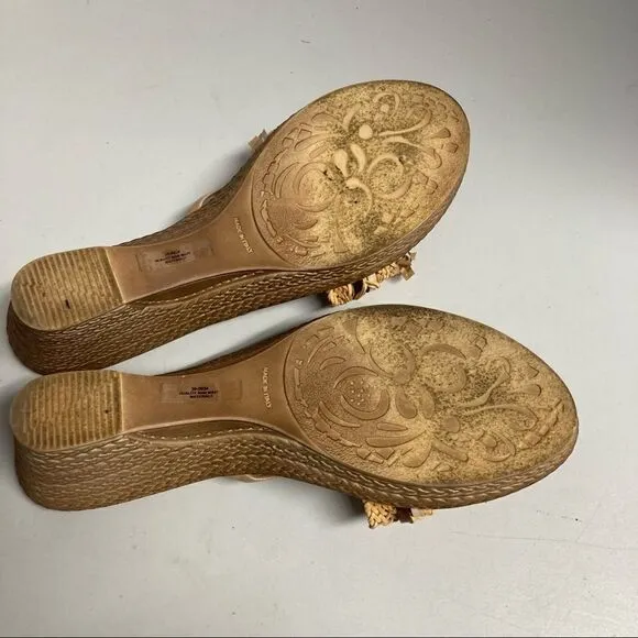TUSCANY by Easy Street Women’s Tan Sandals Size 10M Made in Italy
