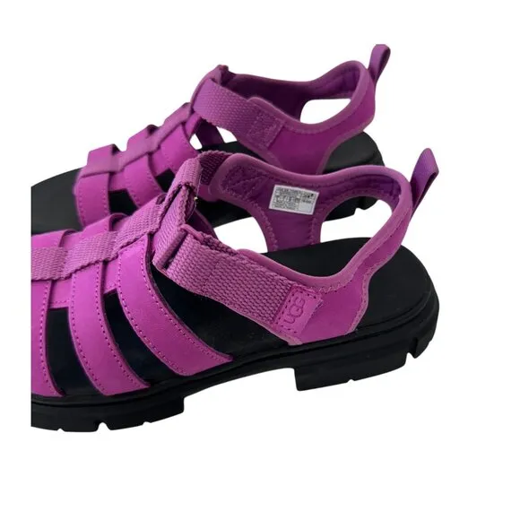 UGG Ashton Multistrap Big Girl SZ 6 EU 38 Sandals Pink Fuchsia Comfort Summer