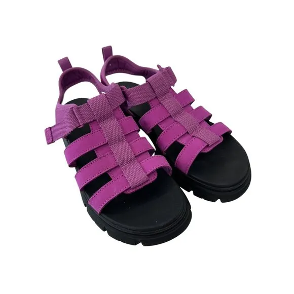 UGG Ashton Multistrap Big Girl SZ 6 EU 38 Sandals Pink Fuchsia Comfort Summer