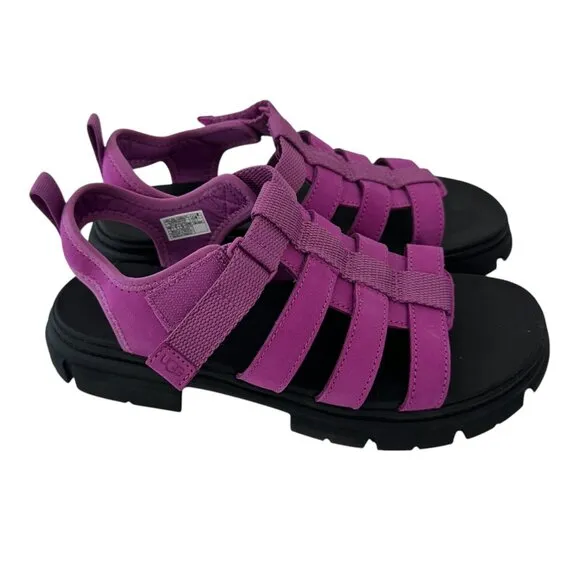 UGG Ashton Multistrap Big Girl SZ 6 EU 38 Sandals Pink Fuchsia Comfort Summer