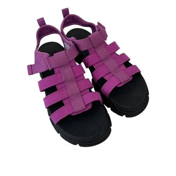 UGG Ashton Multistrap Big Girl SZ 6 EU 38 Sandals Pink Fuchsia Comfort Summer