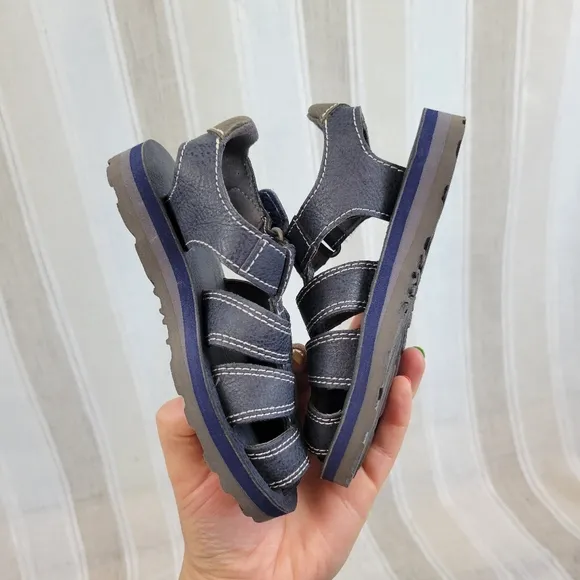 UGG Infant Josiah Sandals Navy Blue Size 8