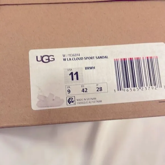 UGG LA CLOUD SPORTS SANDALS.  NEW IN BOX