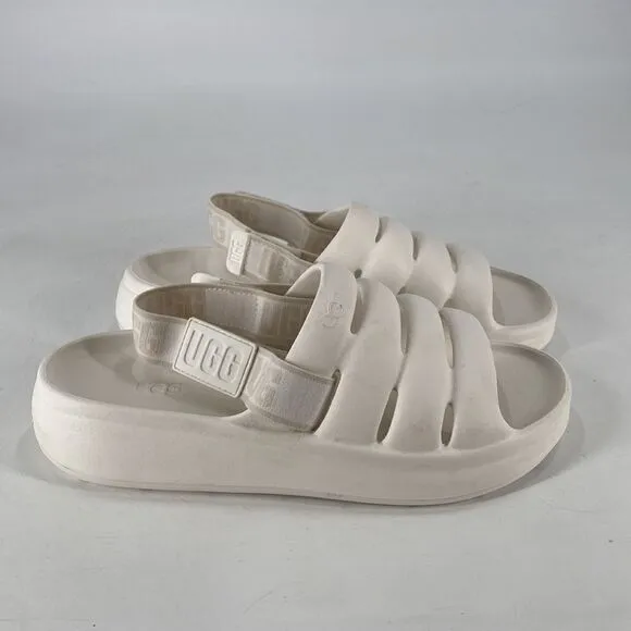 UGG Sandals Women's Size 10 Sport Yeah Sandal Bright White