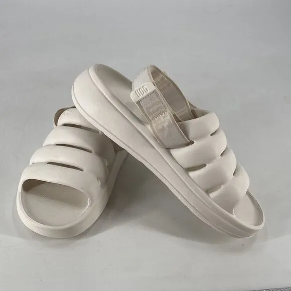UGG Sandals Women's Size 10 Sport Yeah Sandal Bright White
