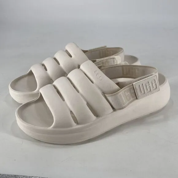 UGG Sandals Women's Size 10 Sport Yeah Sandal Bright White