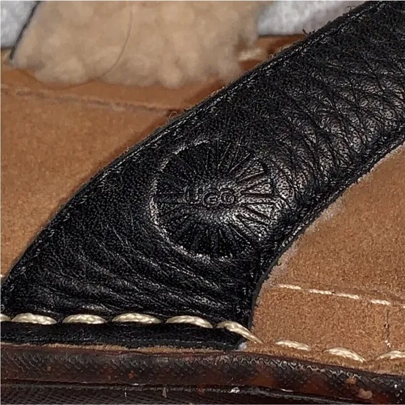 UGG Women's Brown and Black Sandals