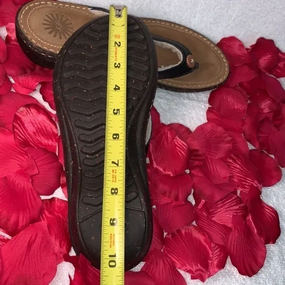 UGG Women's Brown and Black Sandals