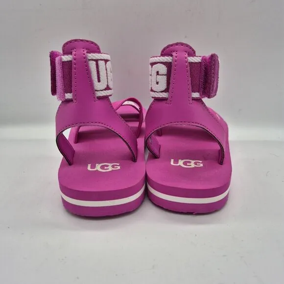 UGG Youth Girl Size 10 Sandals Slip On Shoes Slide Slipper Ankle Strap Pink 150