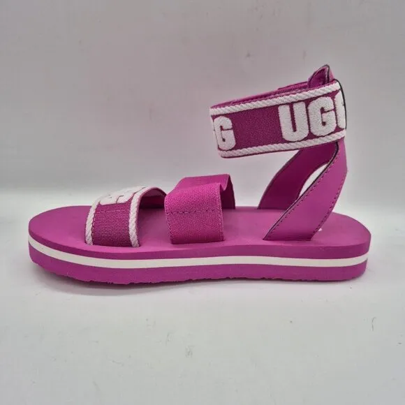 UGG Youth Girl Size 10 Sandals Slip On Shoes Slide Slipper Ankle Strap Pink 150