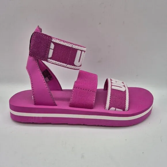 UGG Youth Girl Size 10 Sandals Slip On Shoes Slide Slipper Ankle Strap Pink 150