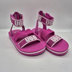 UGG Youth Girl Size 10 Sandals Slip On Shoes Slide Slipper Ankle Strap Pink 150