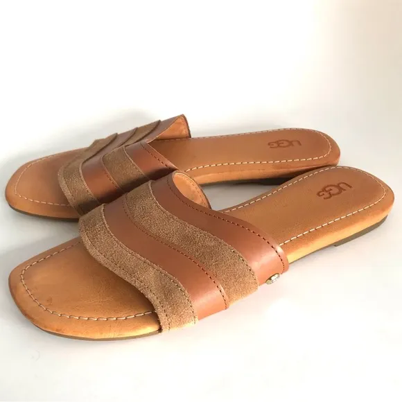 UGG Zimena Slip On Slide Sandals (8) NWOT