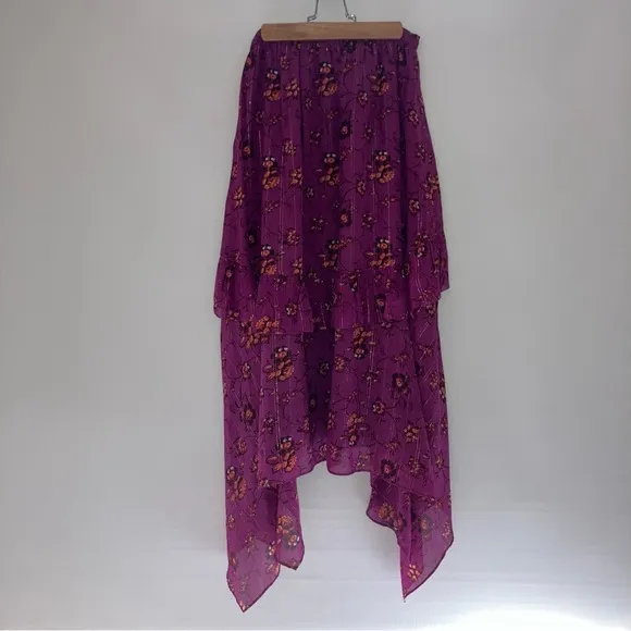 Ulla Johnson Torri Silk Handkerchief Skirt