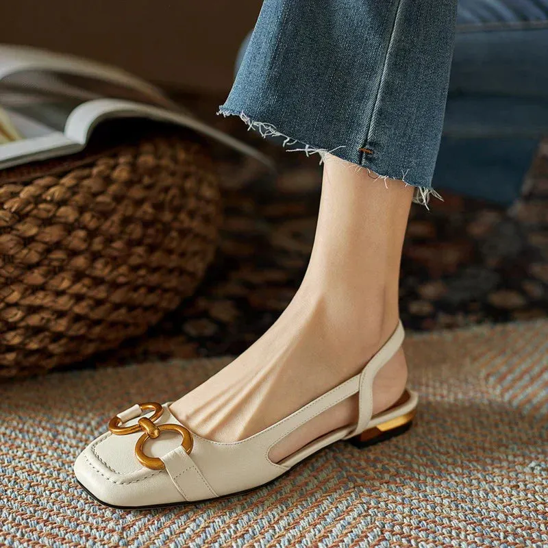 Valentina Orthopedic Leather Buckle Sandals