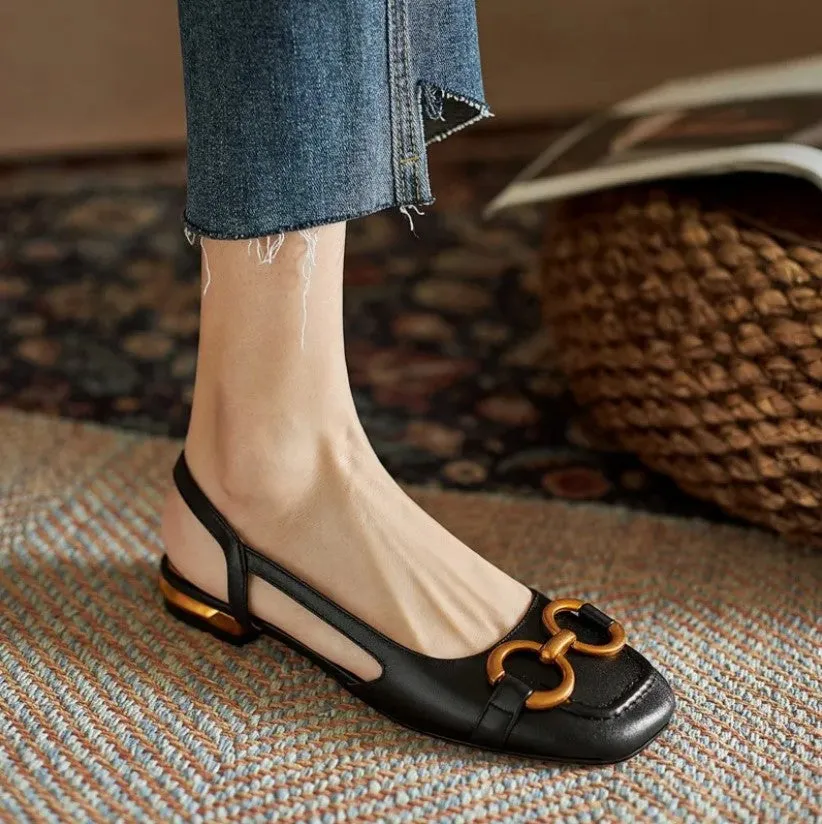 Valentina Orthopedic Leather Buckle Sandals