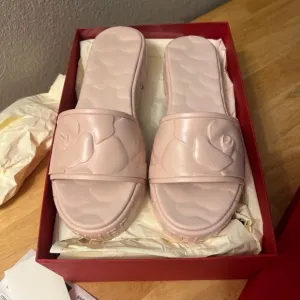 Valentino Garavani Pink Quilted Sandals