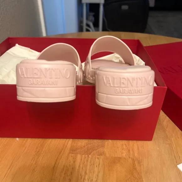 Valentino Garavani Pink Quilted Sandals