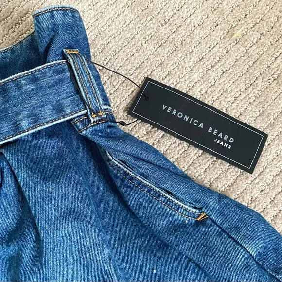 VERONICA BEARD Nori Paperbag Jean Shorts High Rise - update. WORN ONCE!✨