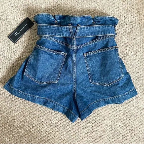 VERONICA BEARD Nori Paperbag Jean Shorts High Rise - update. WORN ONCE!✨