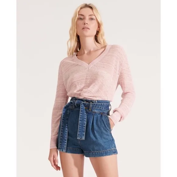 VERONICA BEARD Nori Paperbag Jean Shorts High Rise - update. WORN ONCE!✨