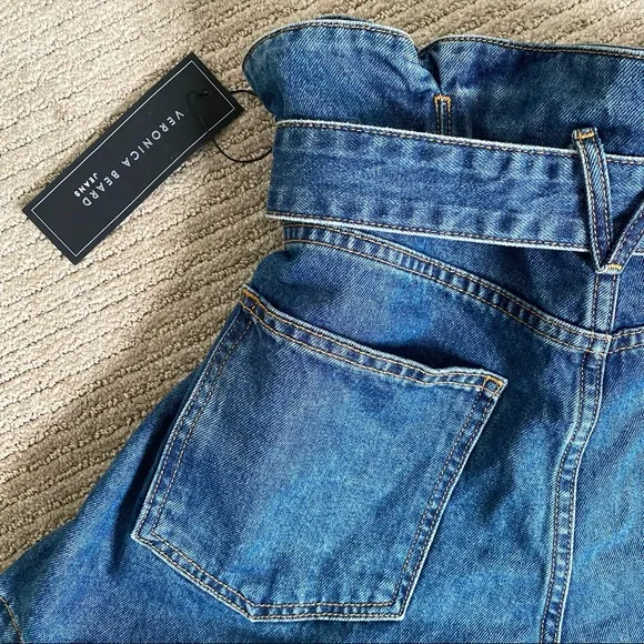 VERONICA BEARD Nori Paperbag Jean Shorts High Rise - update. WORN ONCE!✨