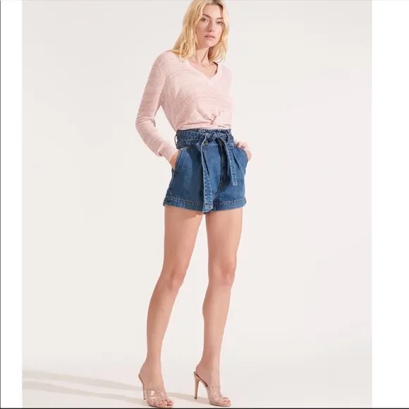 VERONICA BEARD Nori Paperbag Jean Shorts High Rise - update. WORN ONCE!✨